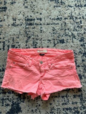 Garage denim Montreal Coral Pink Denim Cutoff Shorts